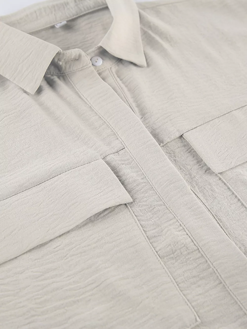 Chest Pocket Short Sleeve Wide Leg Jumpsuit, image 11