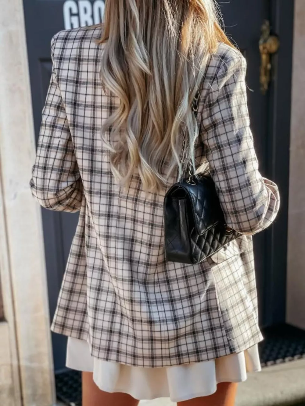 Houndstooth Double-Breasted Blazer, image 13