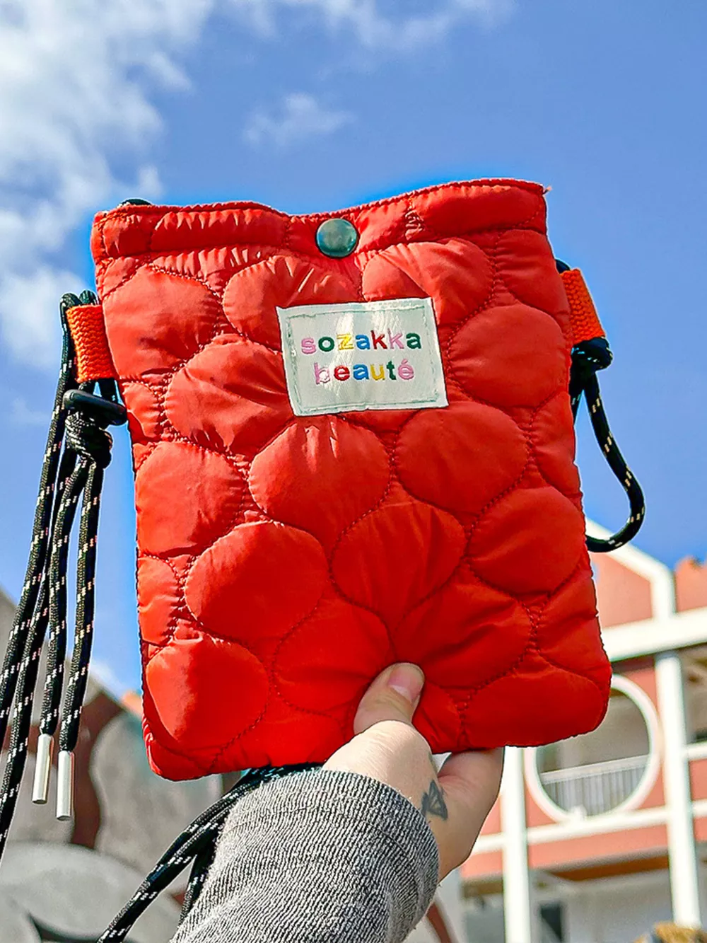 Quilted Padded Crossbody Bag with Adjustable Strap, image 3
