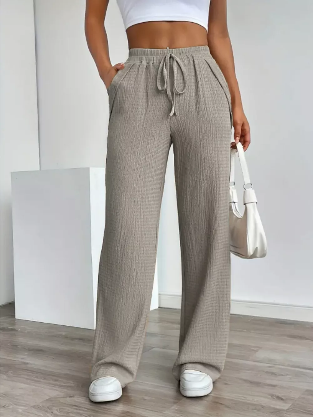 Texture Wide Leg Pants, image 11