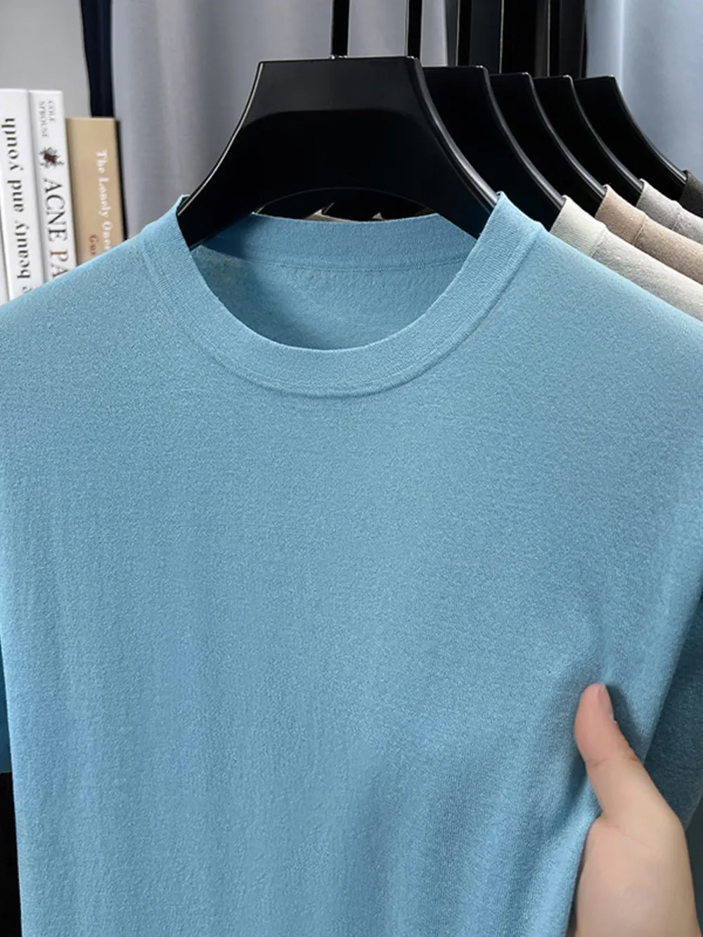 Men's Plus Size Round Neck Short Sleeve T-Shirt, image 6