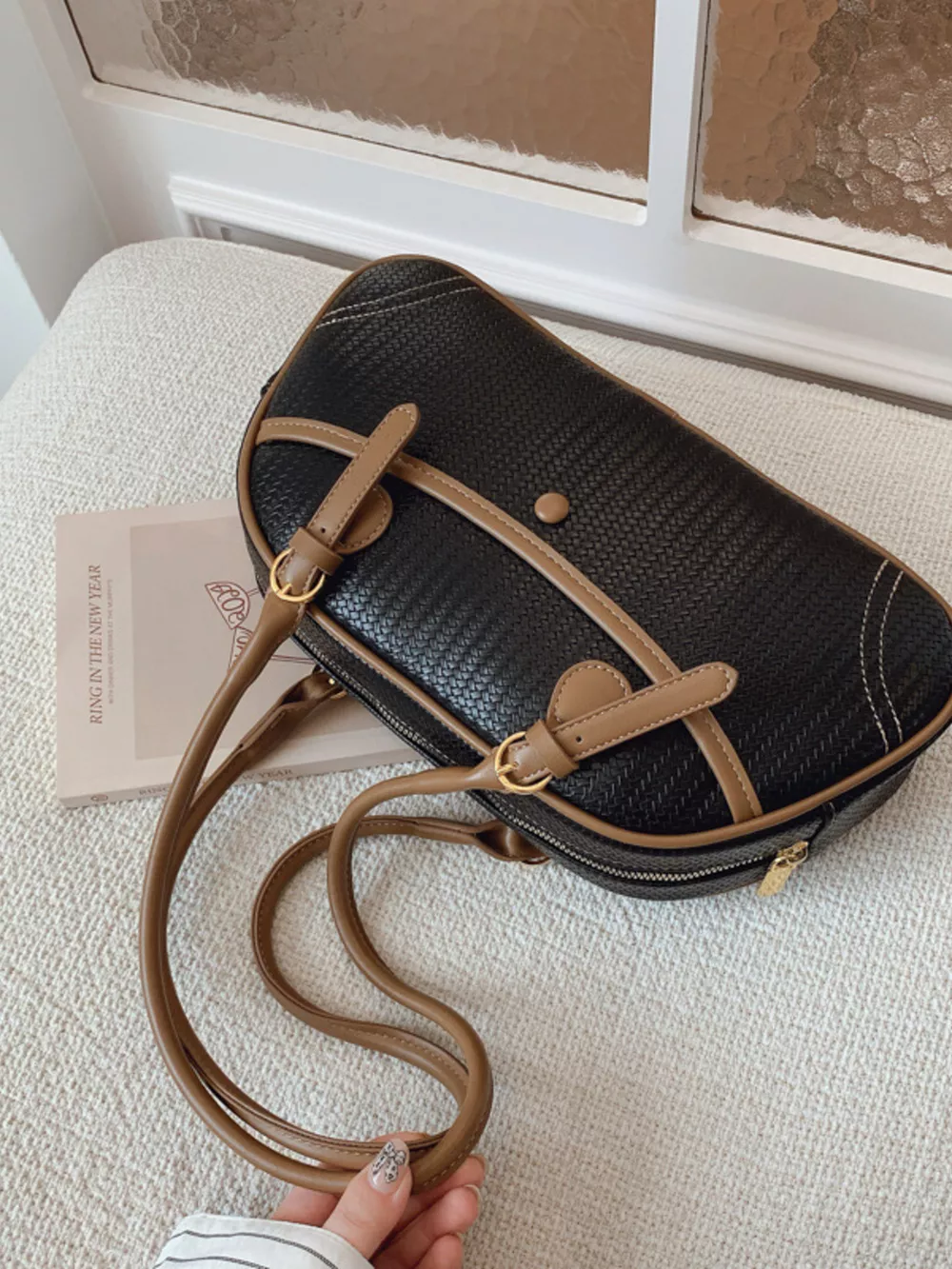 Vintage Buckle Shoulder Bag, image 15