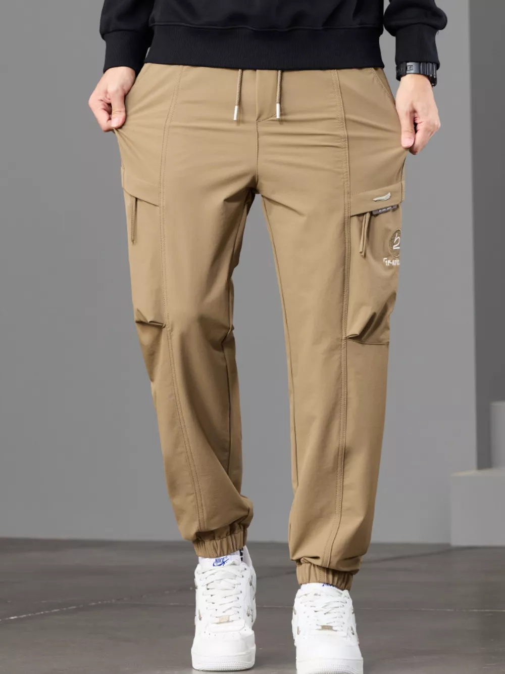 Men's Casual Cargo Joggers, image 3