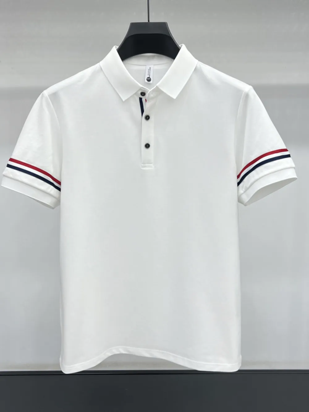 Men's Plus Size Button Detail Short Sleeve Polo, image 2