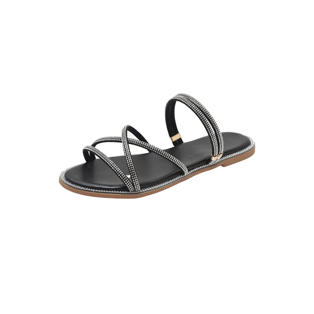 Open Toe Flats Sandals, image 8