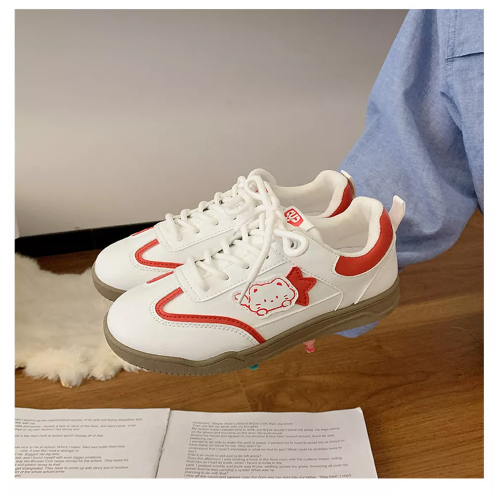 Lace Up Round Toe Sneakers, image 7