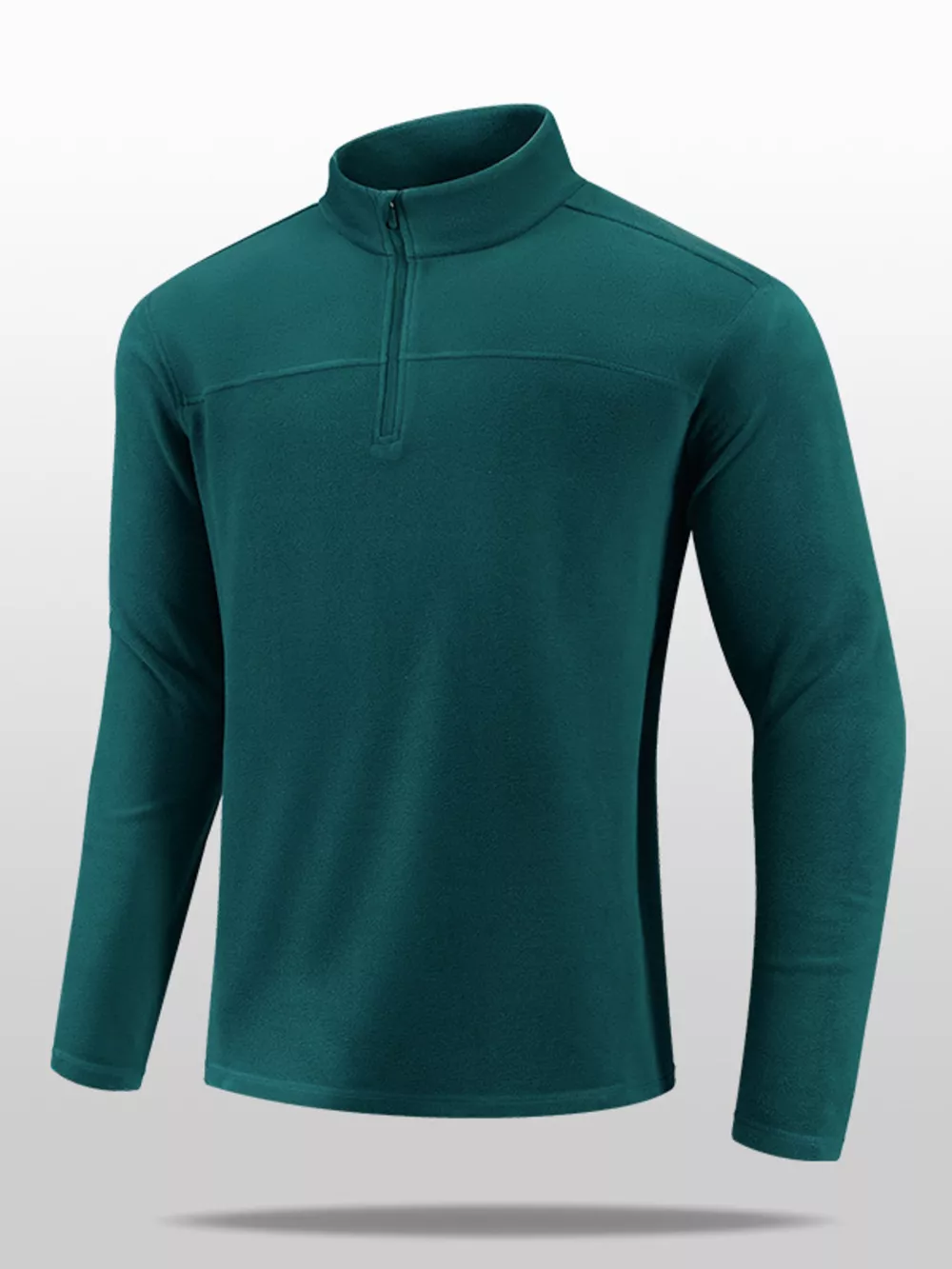 Men's Plus Size Quarter Long Sleeve Sweatshirt, image 2