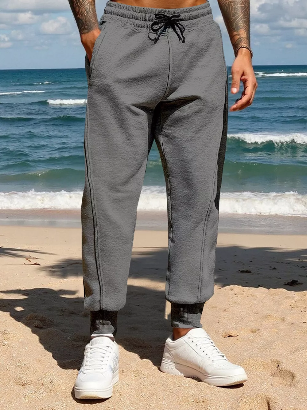 Men's Full Size Casual Drawstring Joggers Plus Size, image 7