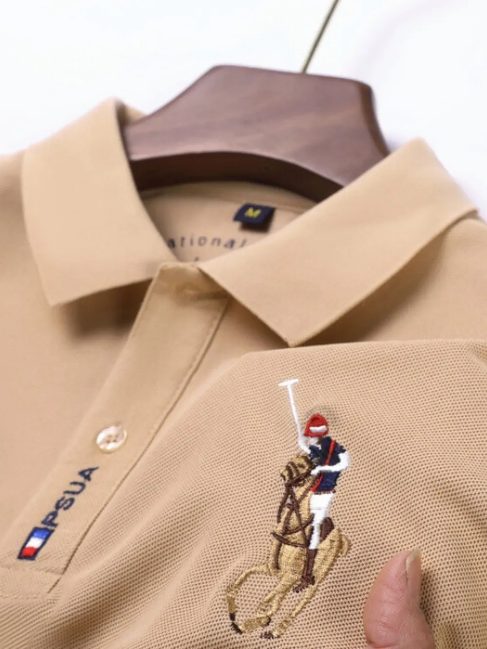 Men's Plus Size Short Sleeve Embroidered Polo, image 6