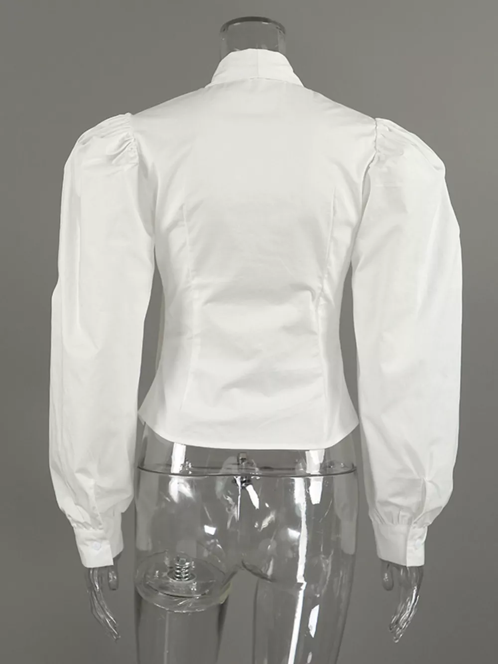 Bow Tie Puffed Sleeves Blouse, image 8