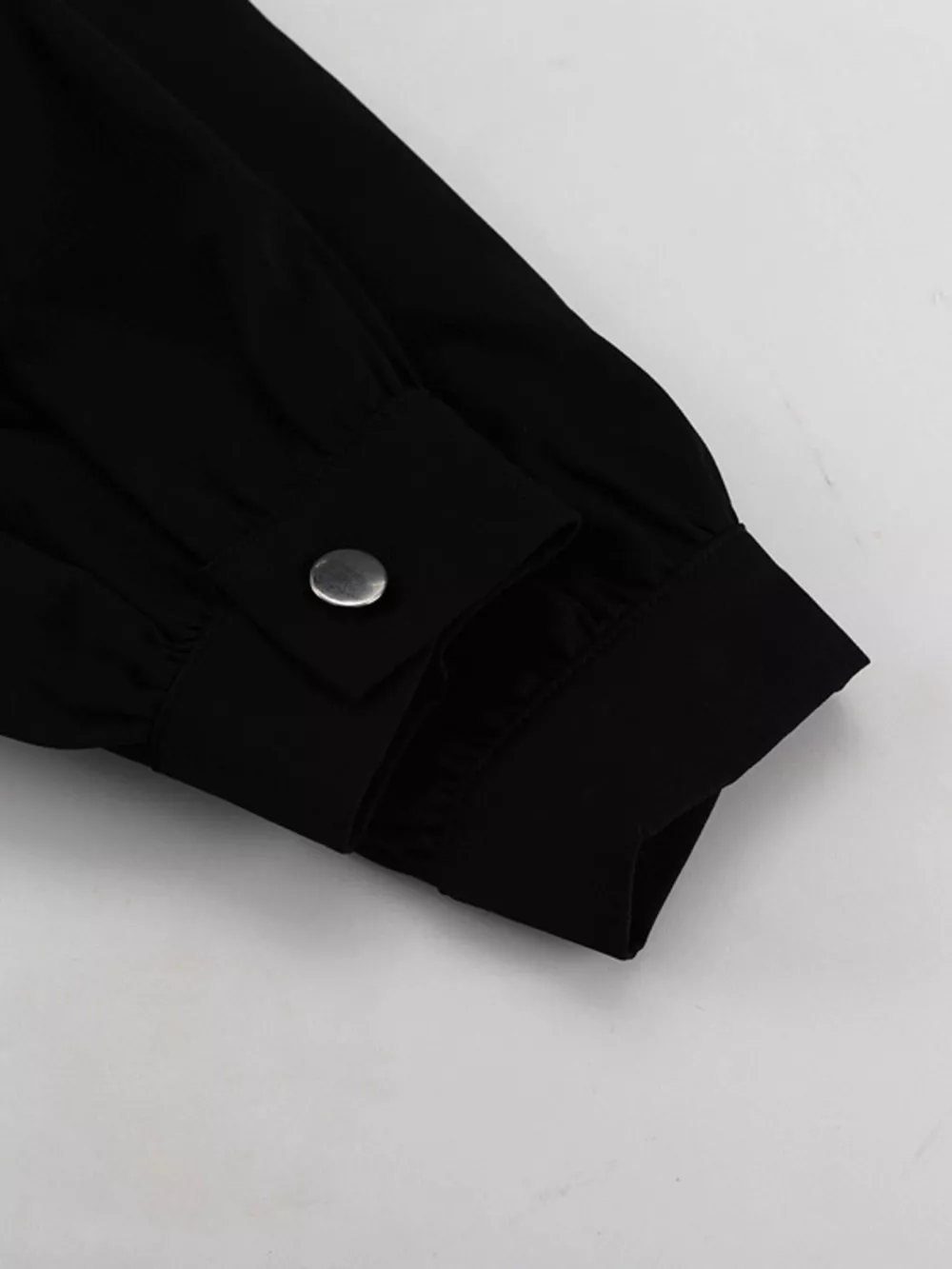 Puff Sleeve Contrast Collar Dress, image 8