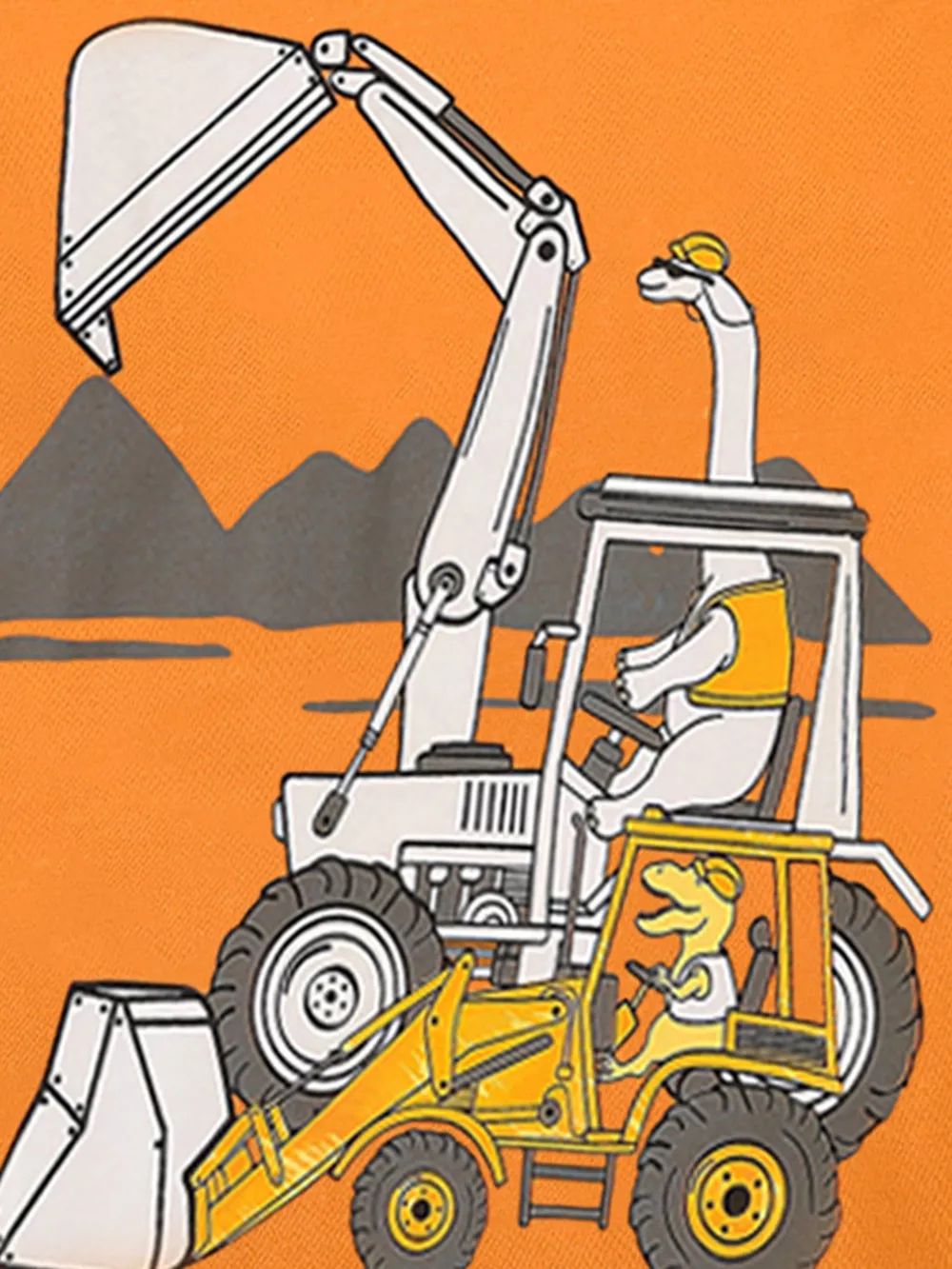 Children's Excavator Graphic Short Sleeve T-Shirt, image 4