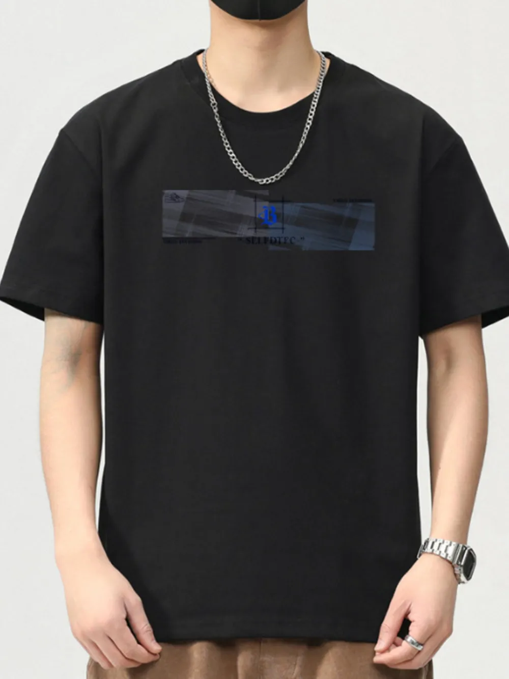 Men's Plus Size Casual Graphic Short Sleeve T-Shirt