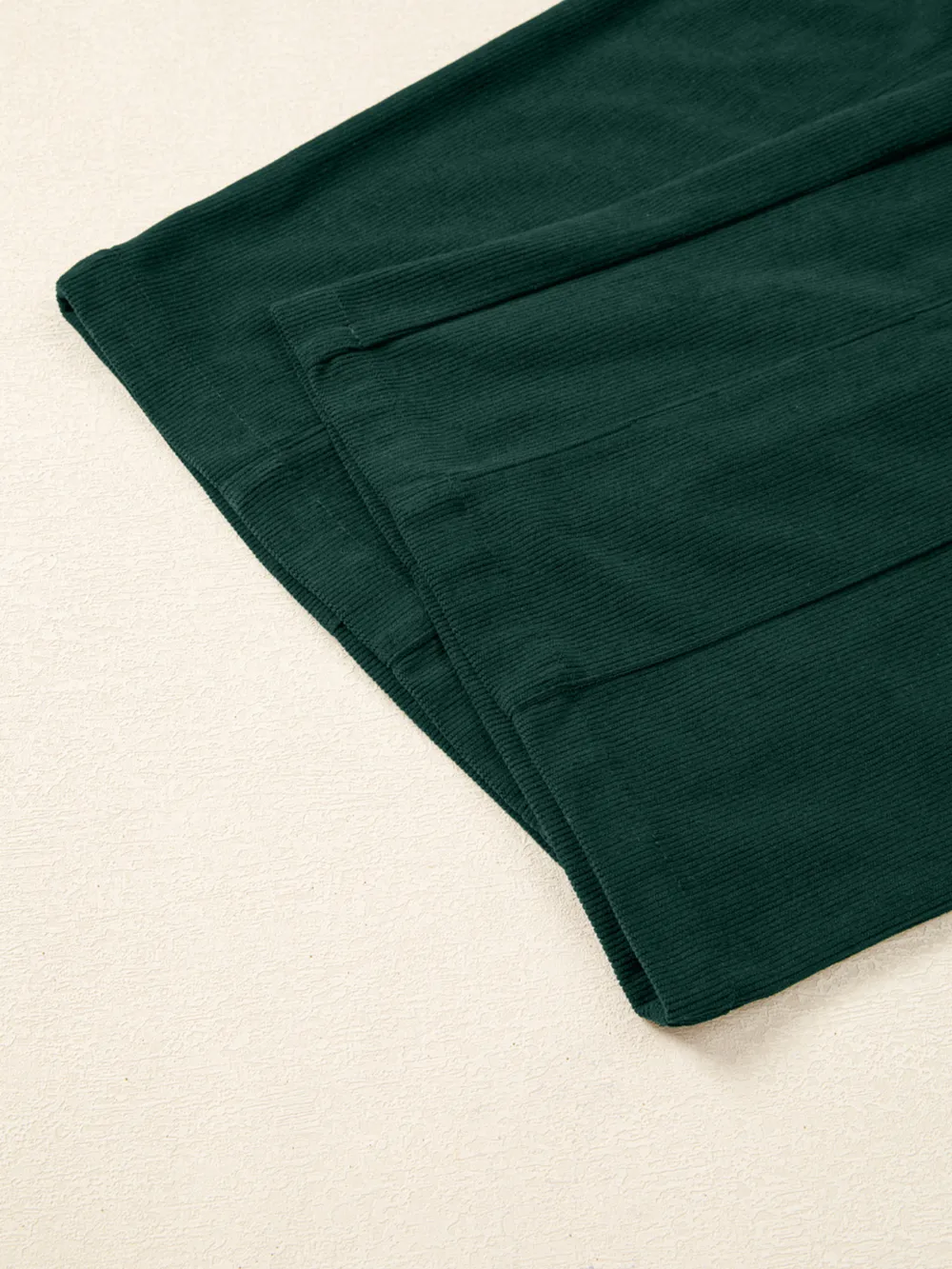 Corduroy V Neck Patched Pocket Sleeveless Jumpsuit, image 7