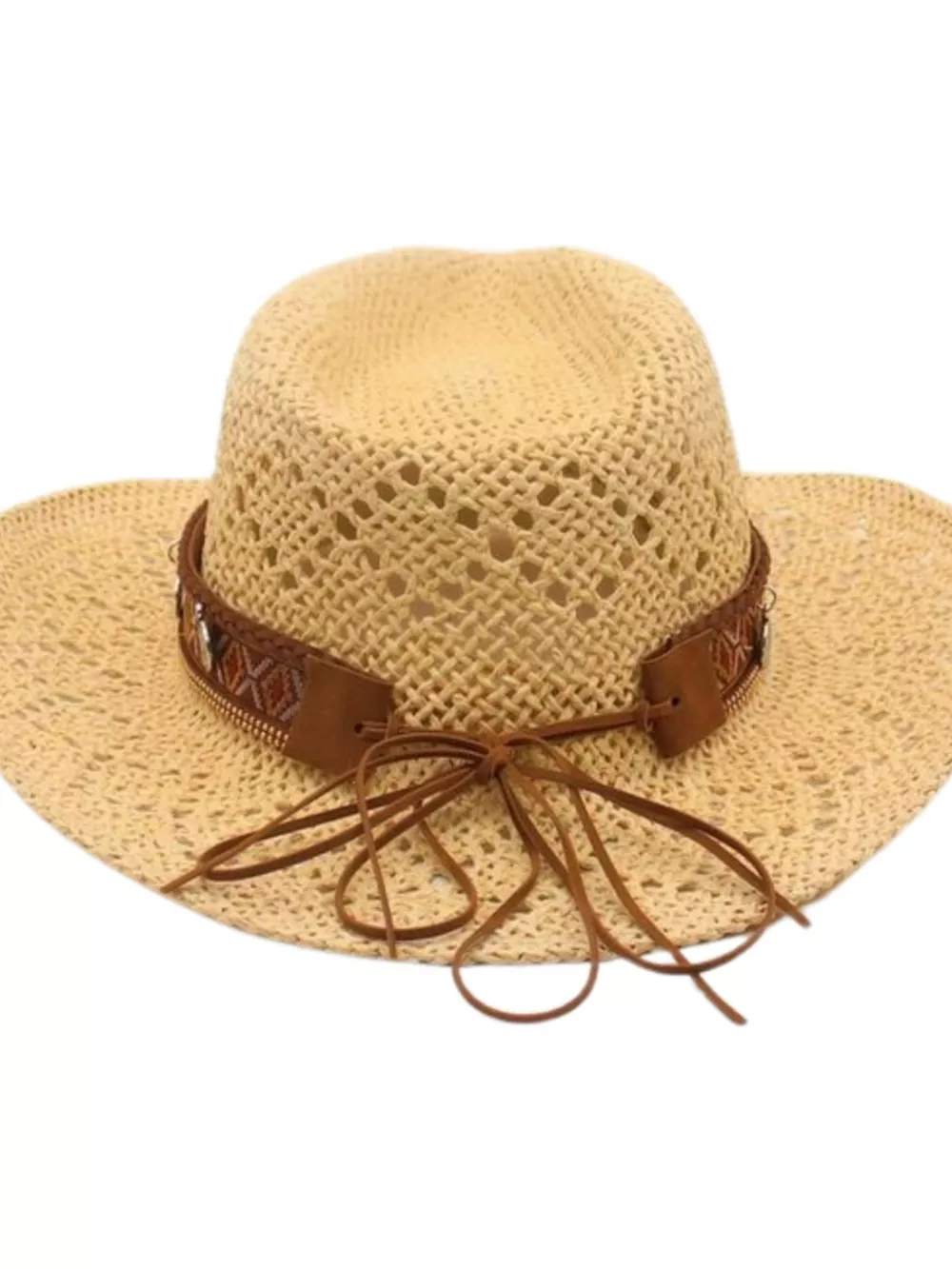 Boho Woven Cowboy Hat, image 4