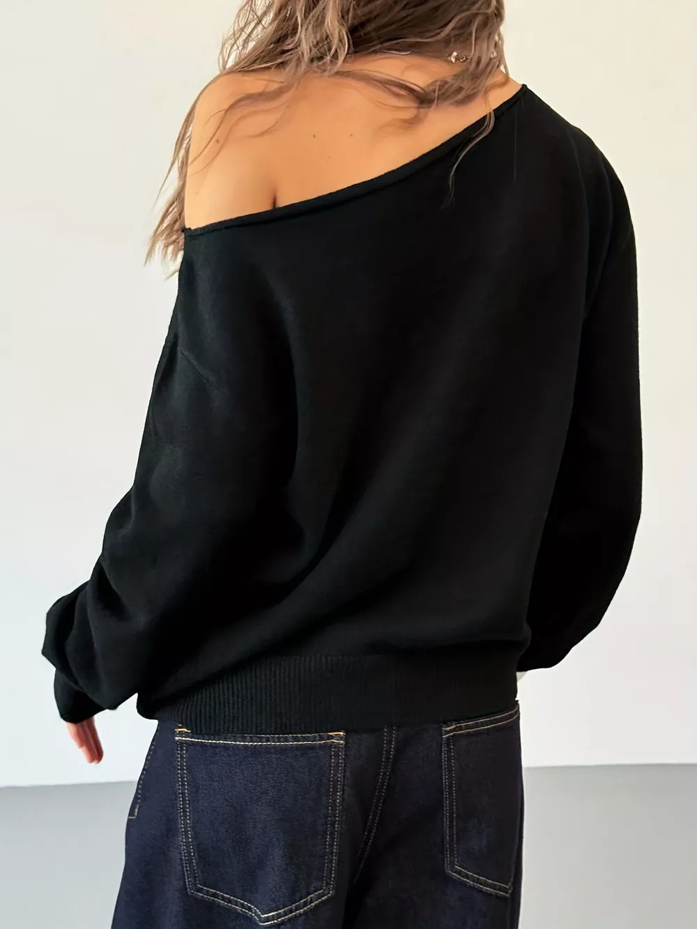 Studded Single Shoulder Knit Top, image 6