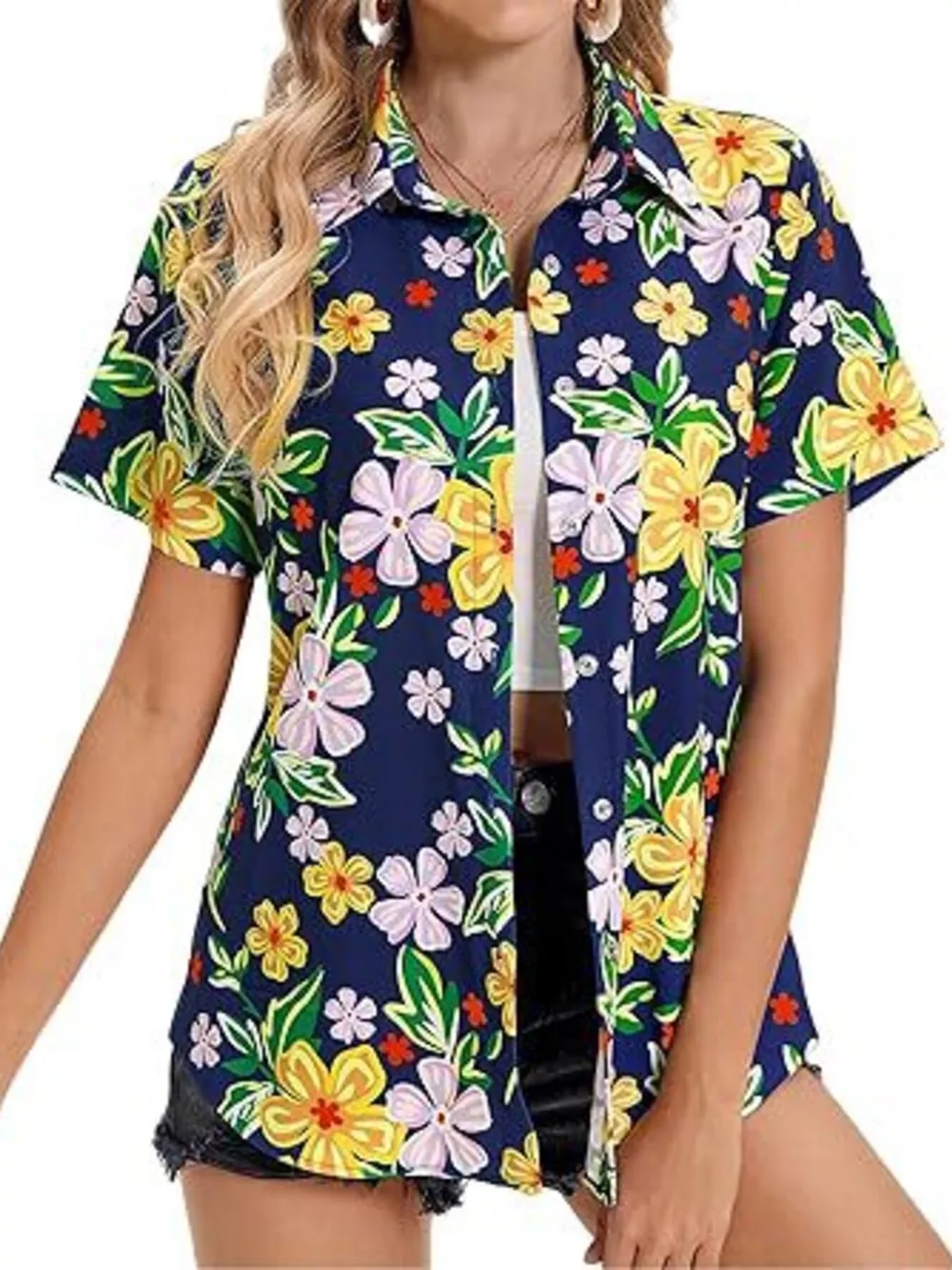 Plant Print Short Sleeve Shirt, image 10