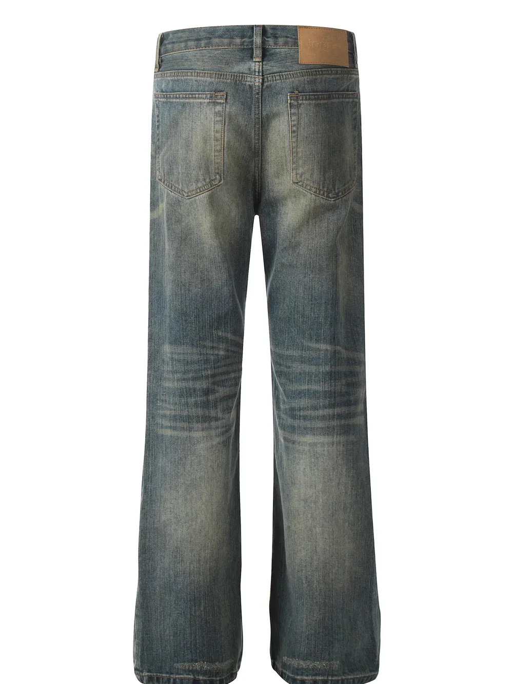 Men's Wash Straight Leg Jeans, image 3