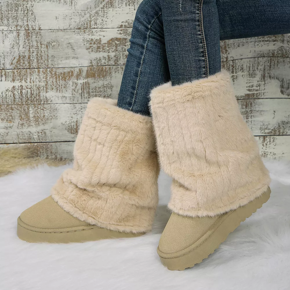 Round Toe Platform Boots, image 4