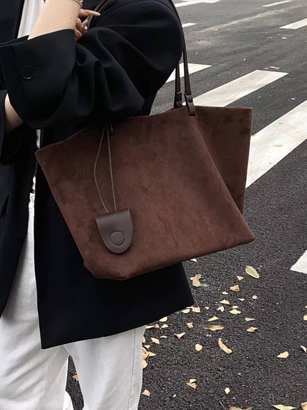 Classic Suede Tote Bag, image 9