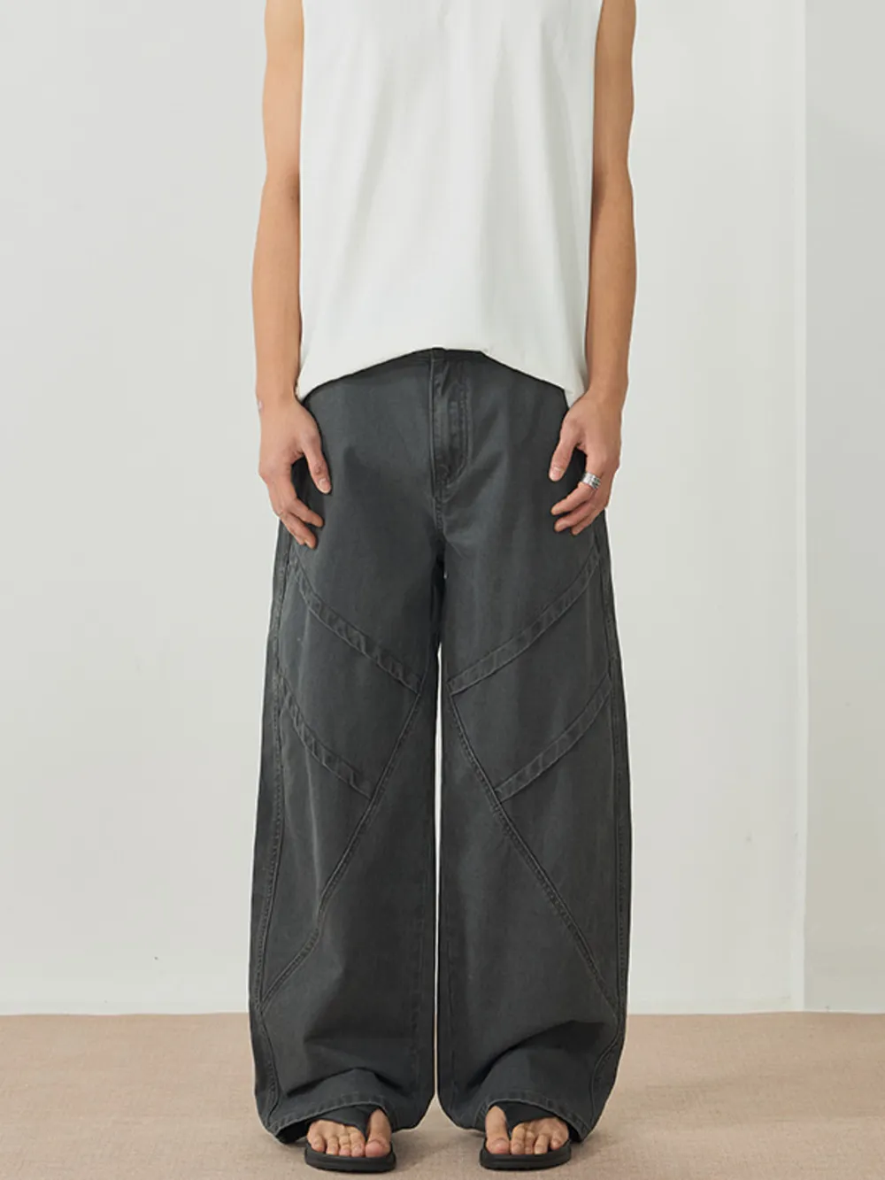 Men's Wide Leg Pants, image 2