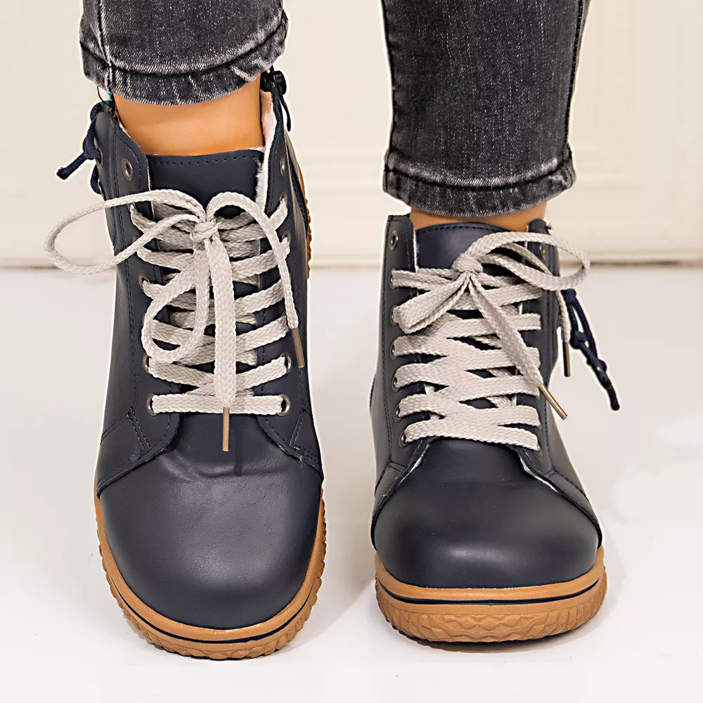 Lace-Up Ankle Boots with Zipper Detail, image 12