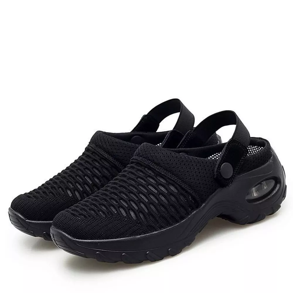 Breathable Mesh Wedge Sandals, image 2