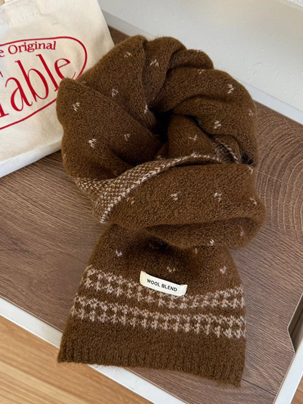 Winter Warm Knitted Scarf, image 6