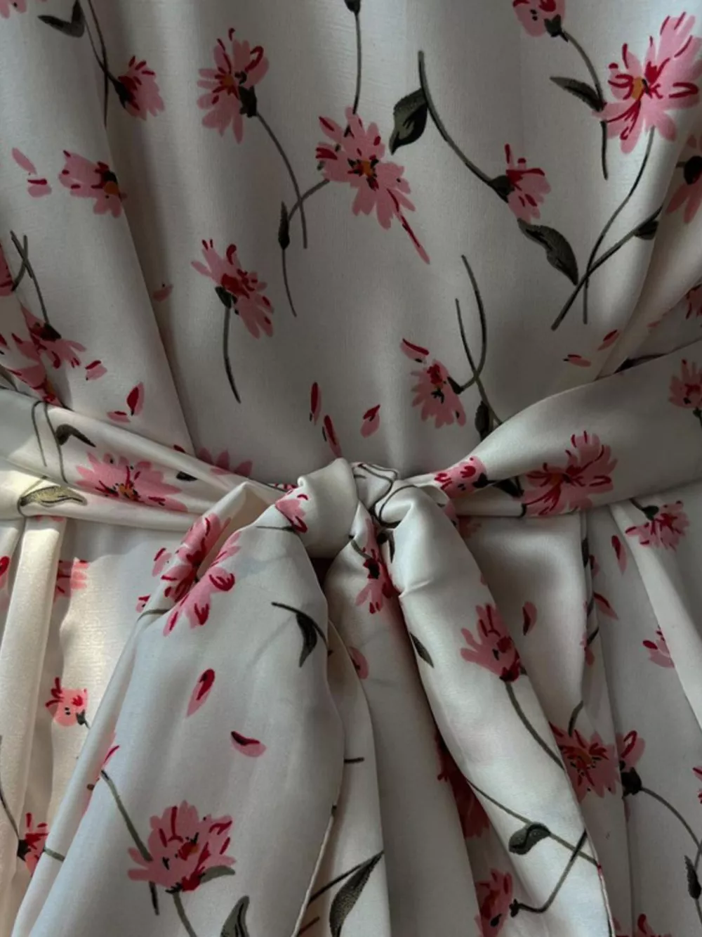 Floral Print V-Neck Flutter Sleeves Midi Dress, image 12