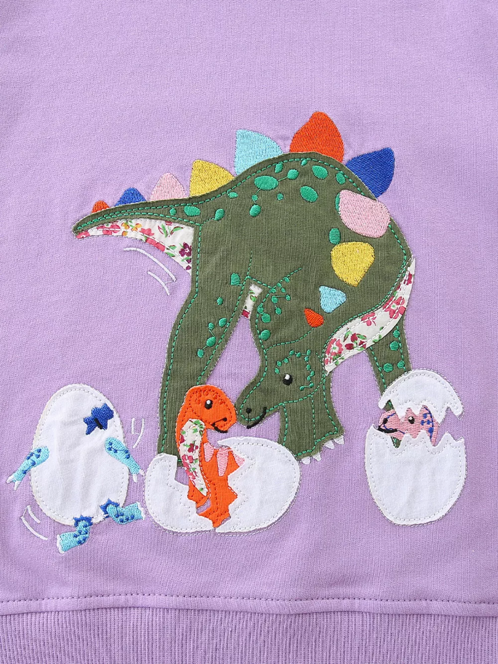 Children's Dinosaur Graphic Round Neck Sweatshirt, image 5