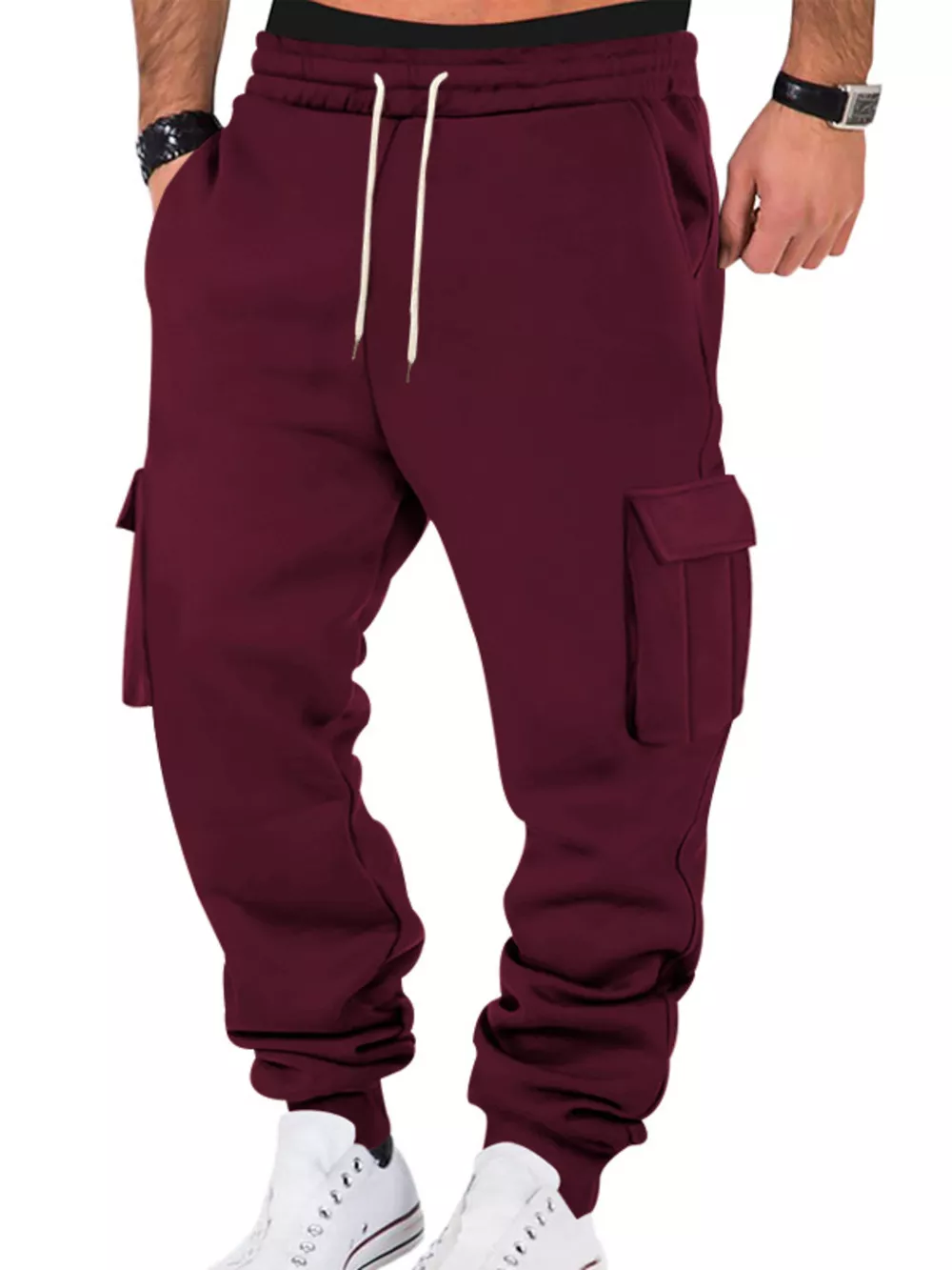 Men's Full Size Casual Joggers with Multi-Pocket Plus Size, image 13