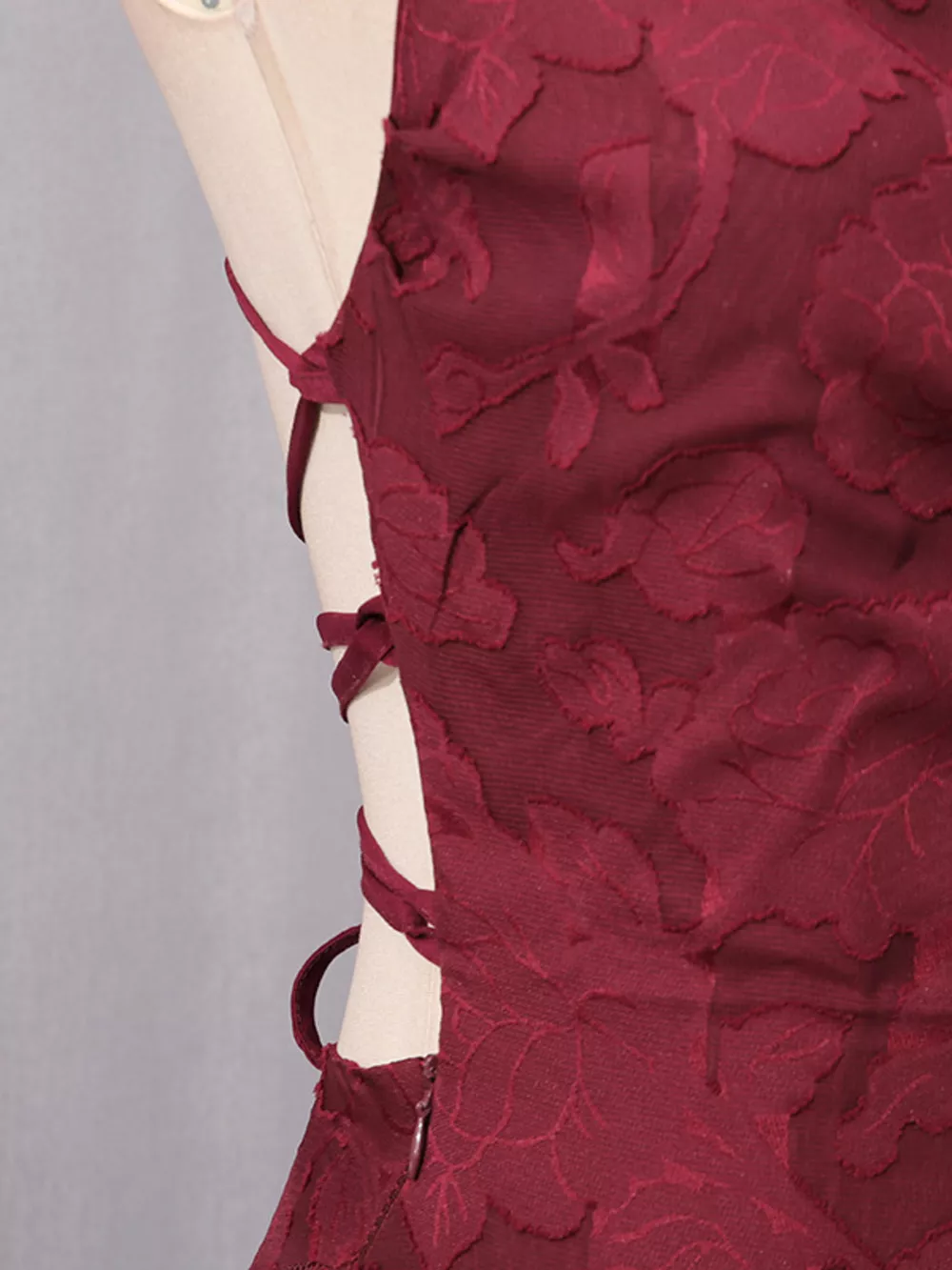 Lace Spaghetti Strap Maxi Dress, image 12