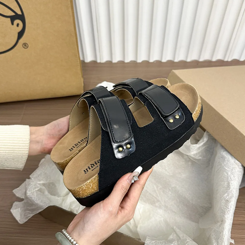 Double Buckle Platform Sandals, image 4