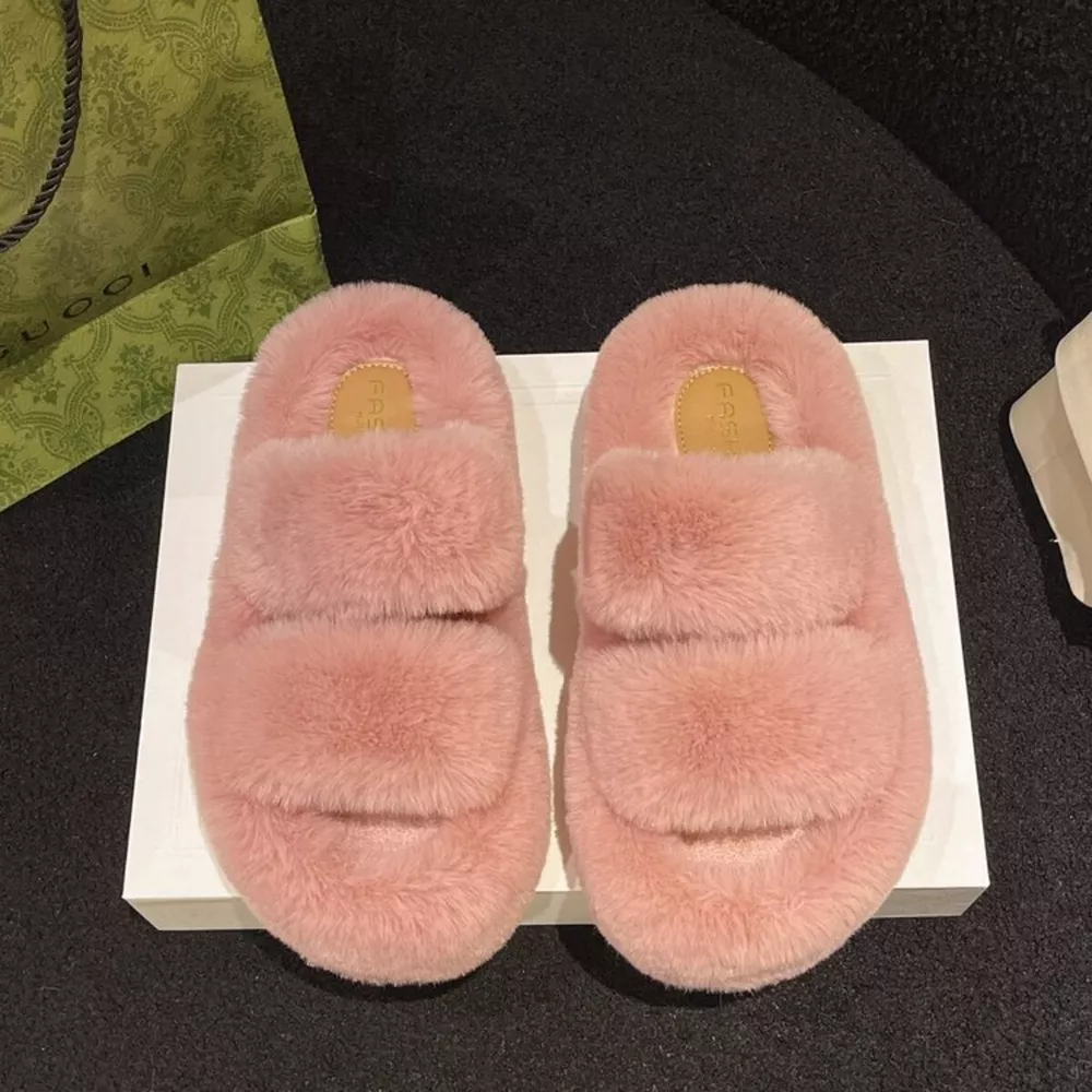 Fuzzy Open Toe Slippers, image 15