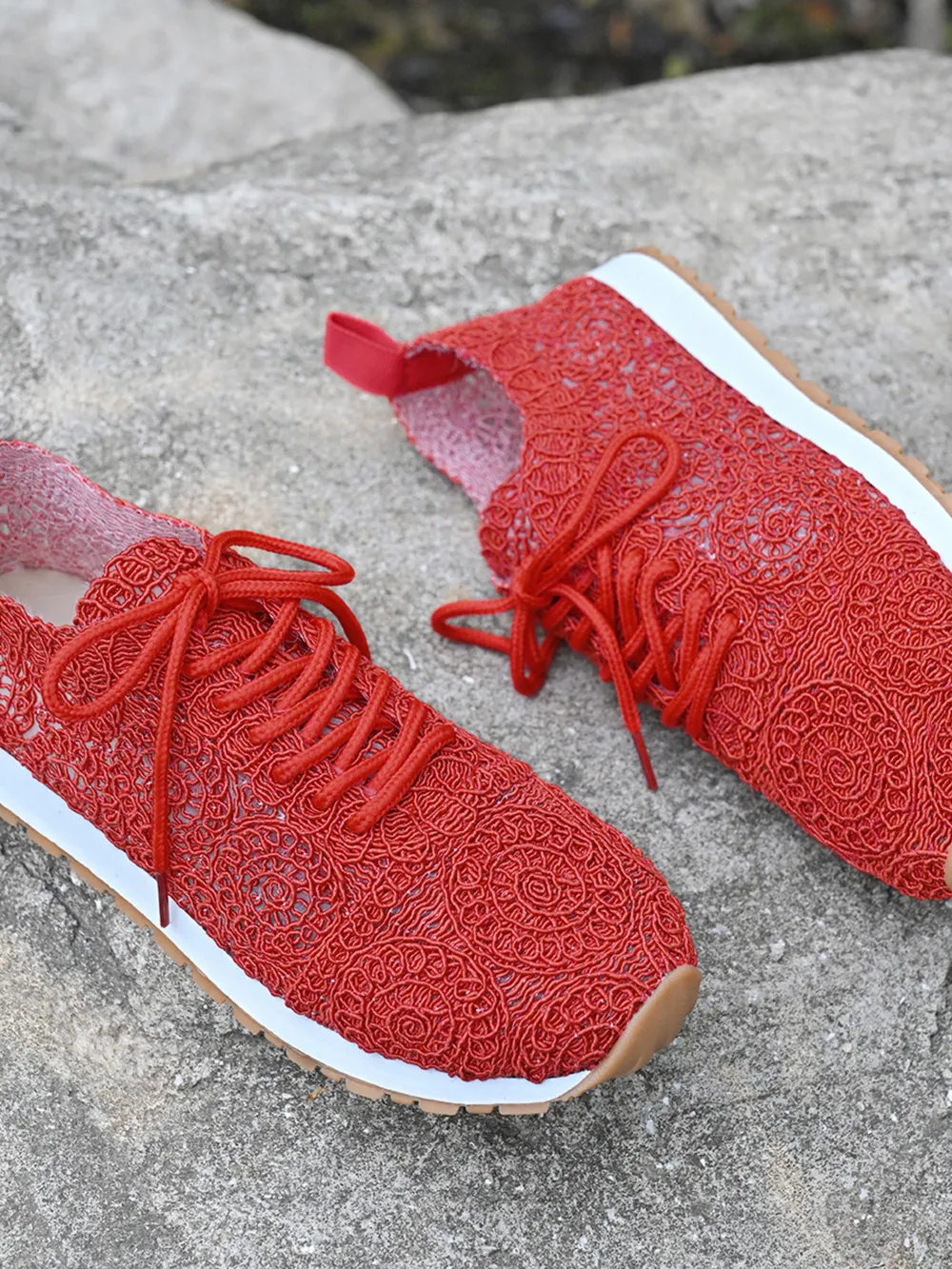 Mesh Lace Up Sneakers, image 12