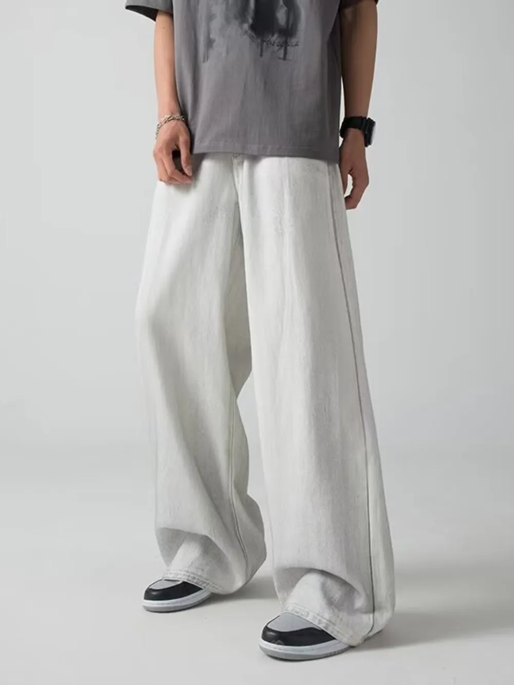 Men's Plus Size Wide Leg Pants, image 3