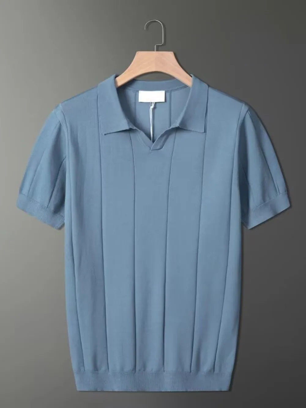 Men's Plus Size Collared Neck Short Sleeve Polo, image 7