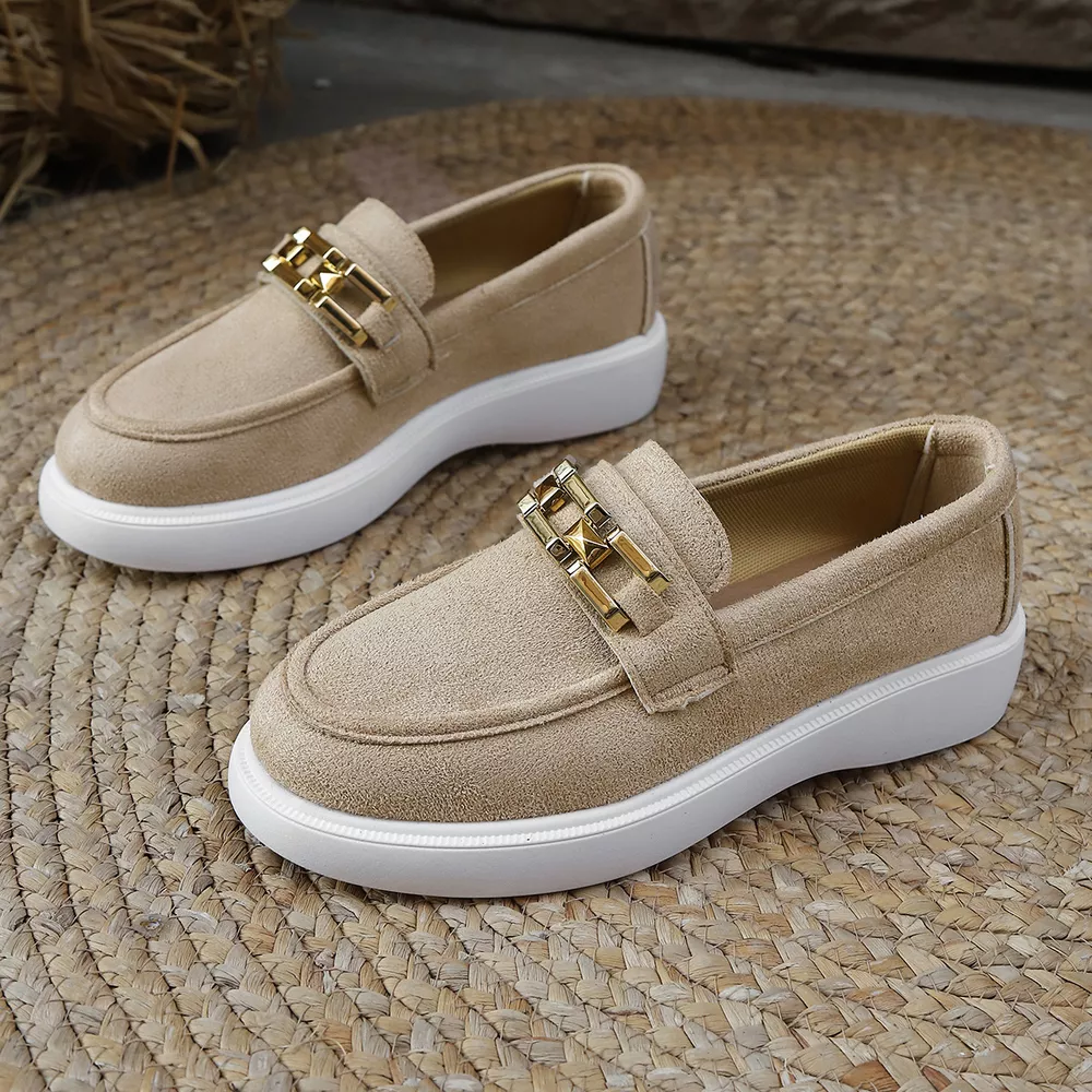 Round Toe Platform Slip-Ons, image 5