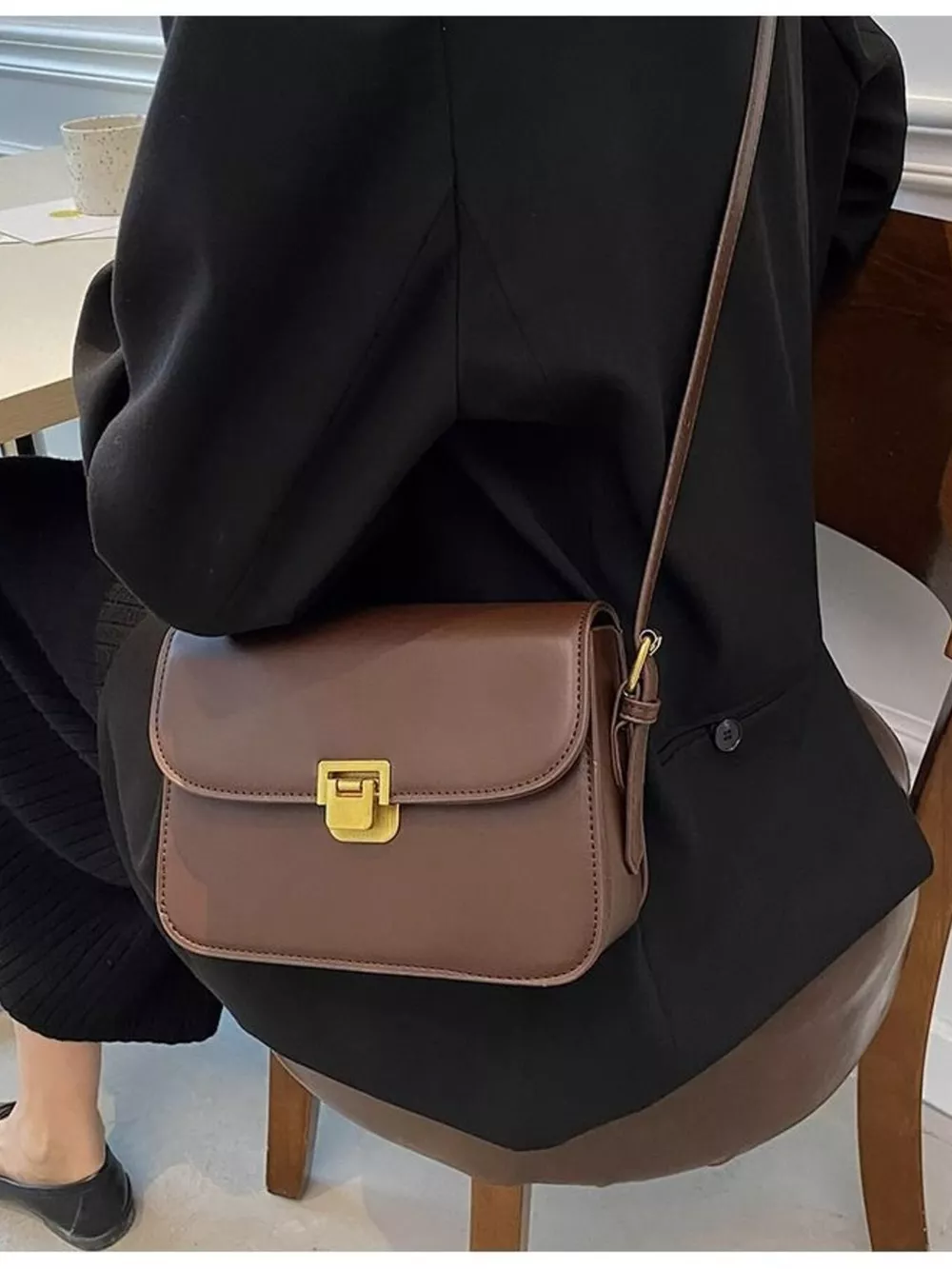 Buckle Flap Shoulder Bag, image 5
