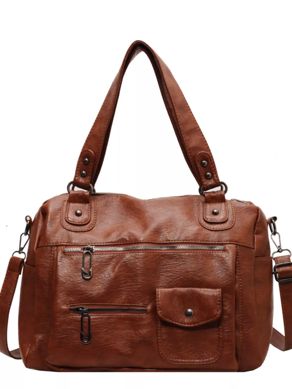 Vintage Style Multi-Pocket Crossbody Bag, image 6