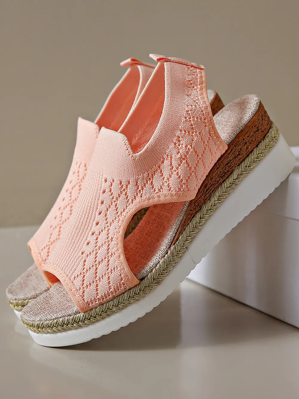 Open Toe Platform Wedge Sandals, image 13