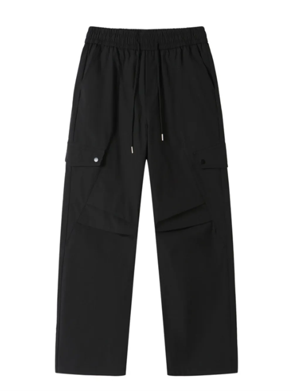 Men's Plus Size Drawstring Wide Leg Cargo Pants
