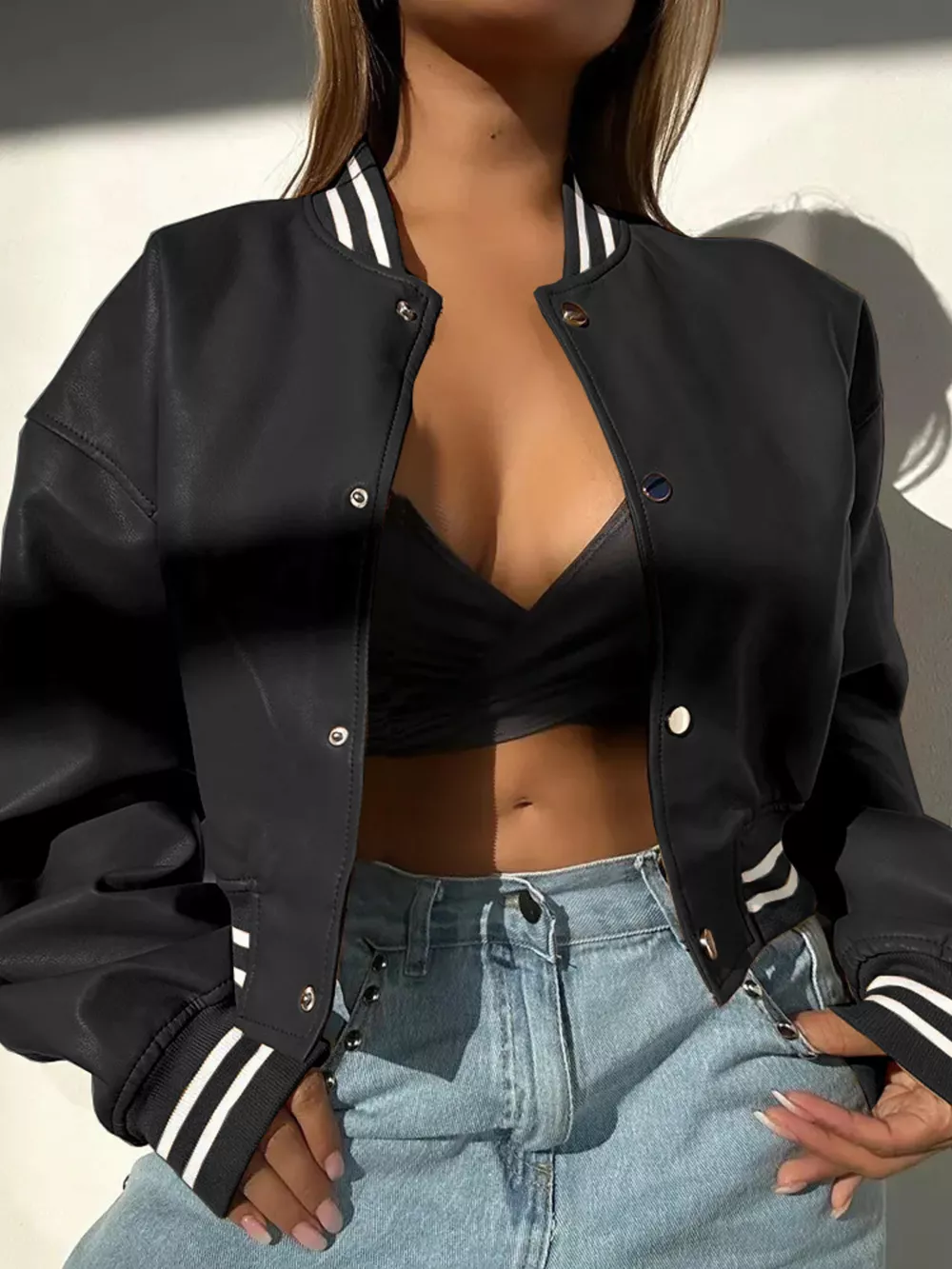 Snap Down Long Sleeve Jacket, image 5