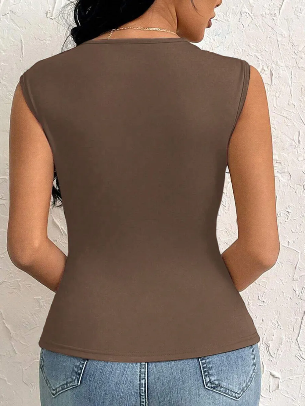 Slit Asymmetrical Tank Top, image 16