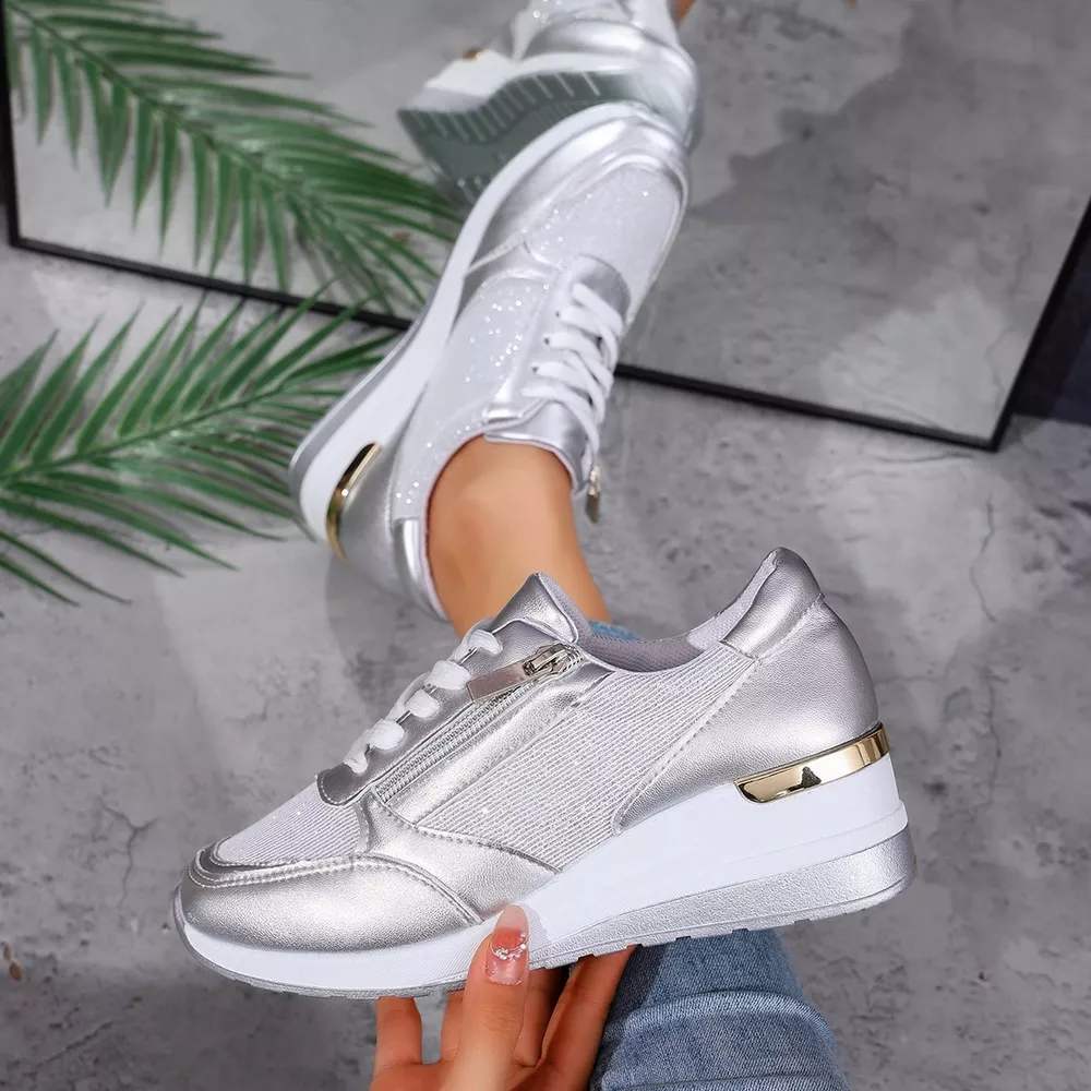 Round Toe Lace Up Sneakers, image 6