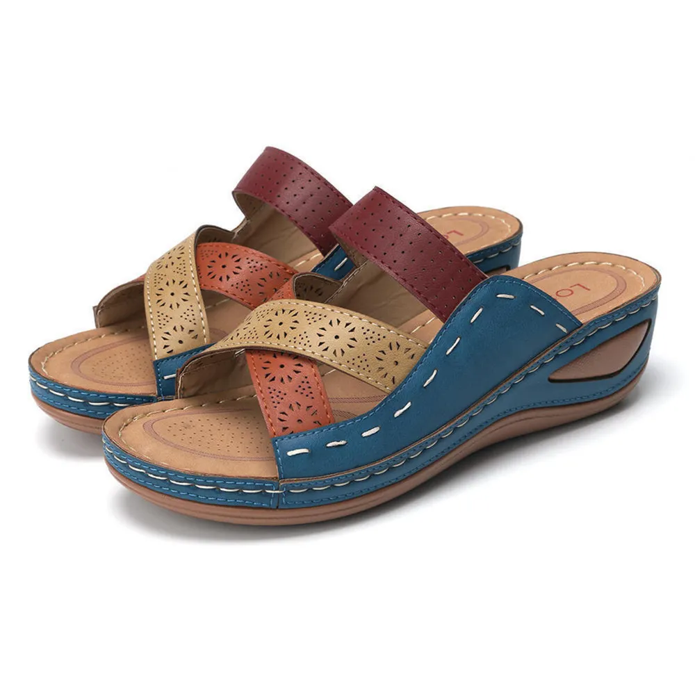 Crisscross Casual Wedge Sandals, image 3