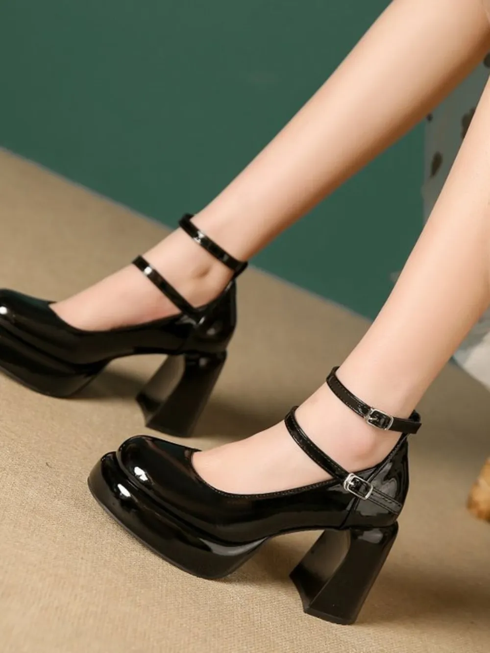Patent Leather Mary Jane Platform Pumps, image 9