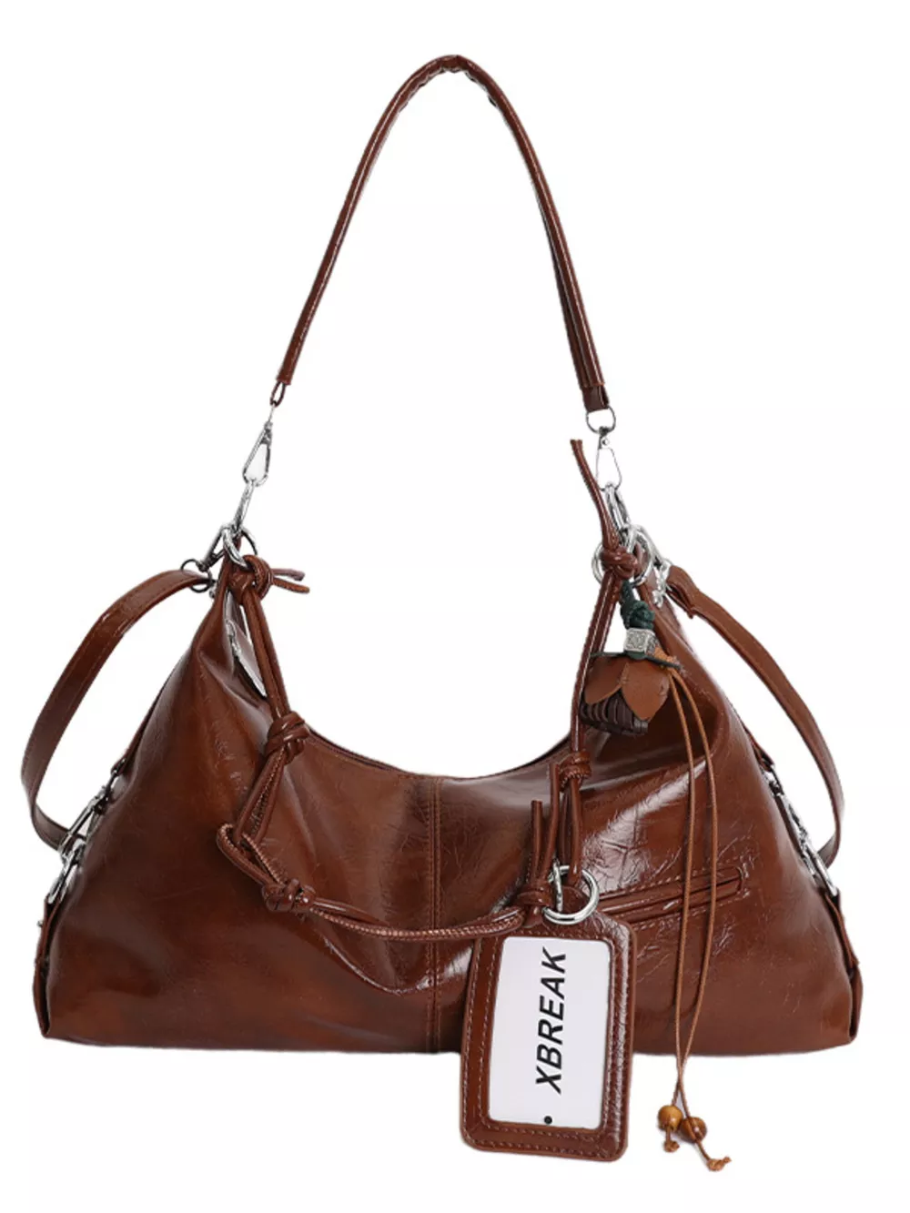 Vintage Style PU Leather Shoulder Bag, image 6