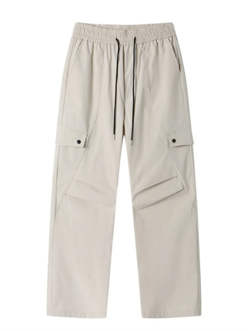 Men's Plus Size Drawstring Wide Leg Cargo Pants, image 8