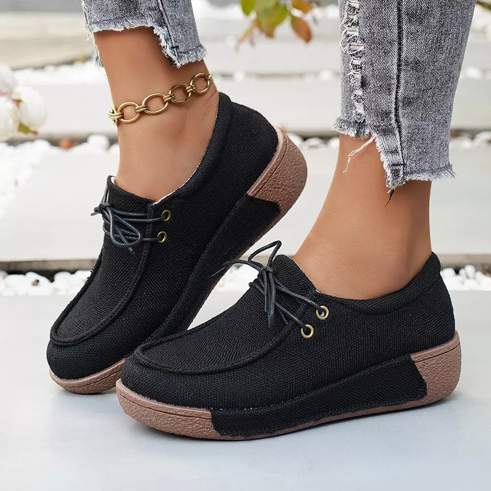 Round Toe Lace-Up Sneakers, image 14